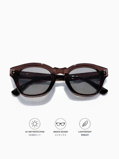 Novea Original Clear/Light Smoke Sunglasses - UV400カット ユニセックス 軽量設計