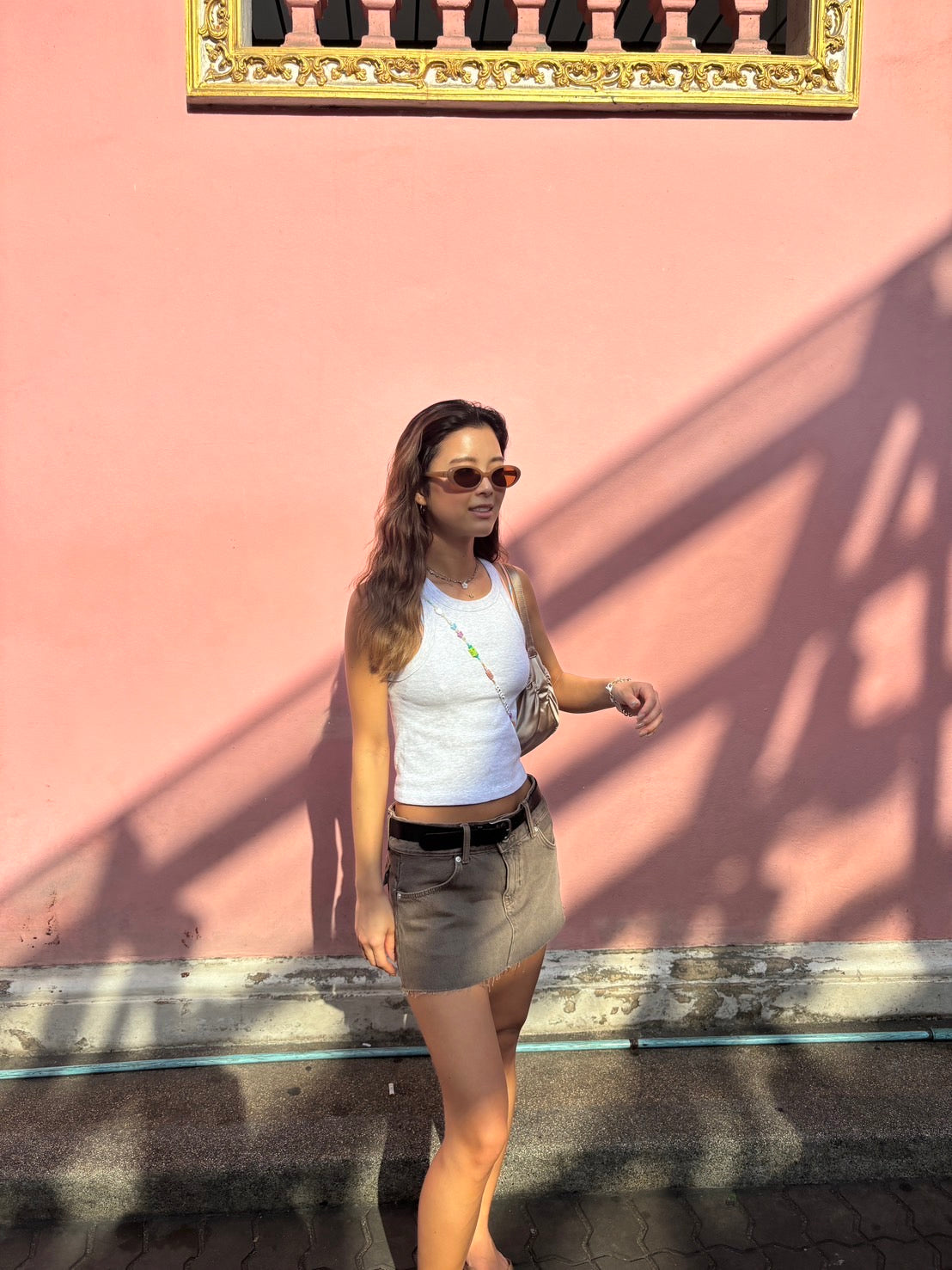 Cat Summer Clear Beige Sunglasses — Novea キャットアイ サングラス