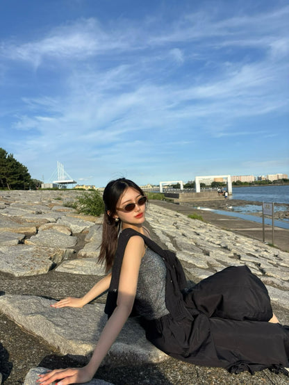 Cat Summer Clear Beige Sunglasses — Novea キャットアイ サングラス