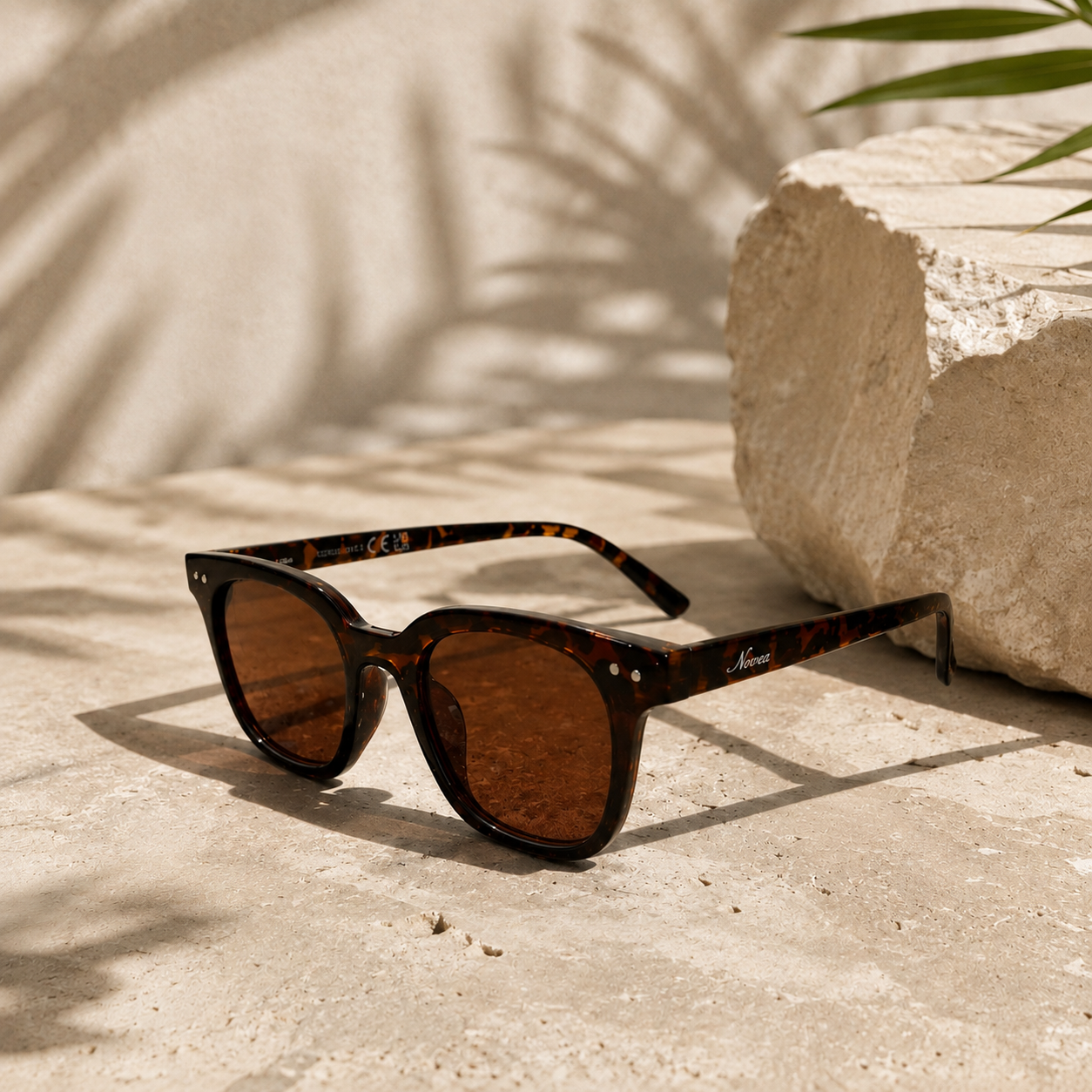 Wide Brown Sunglasses