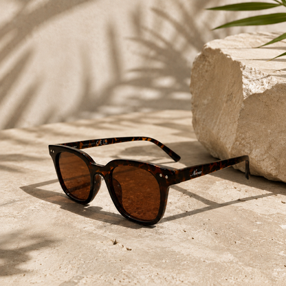 Wide Brown Sunglasses