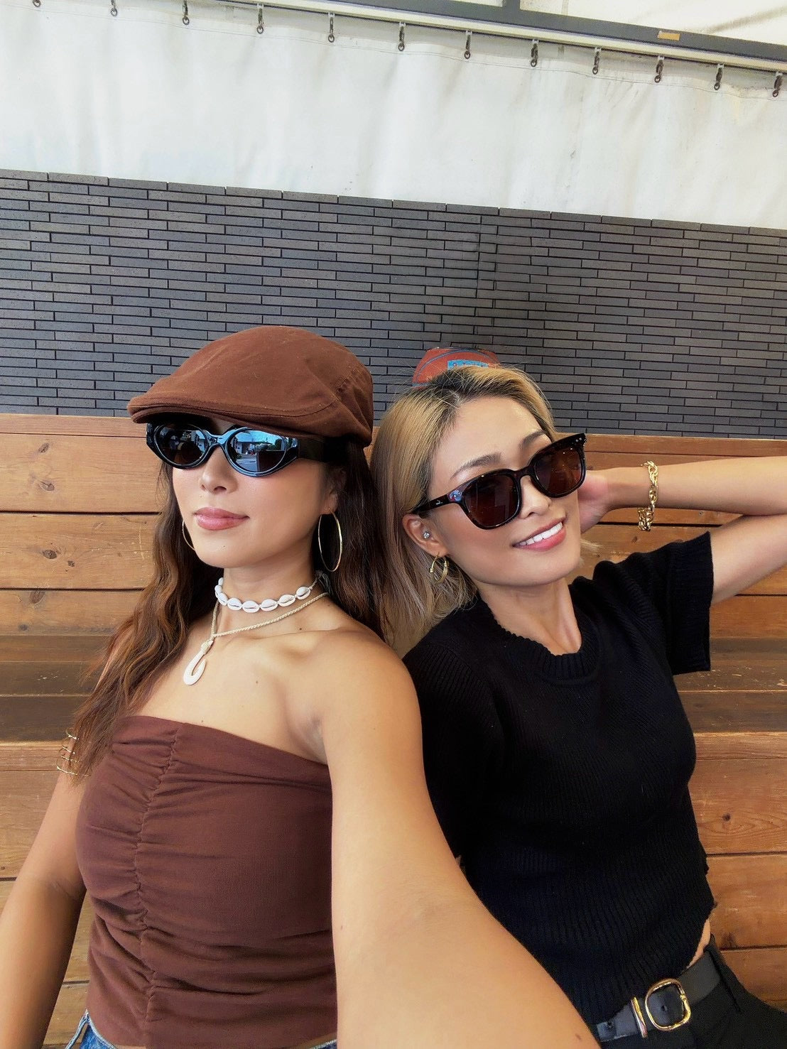 Wide Brown Sunglasses